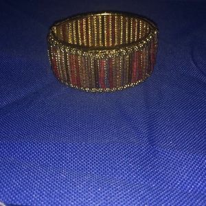 Multicolored gold bracelet